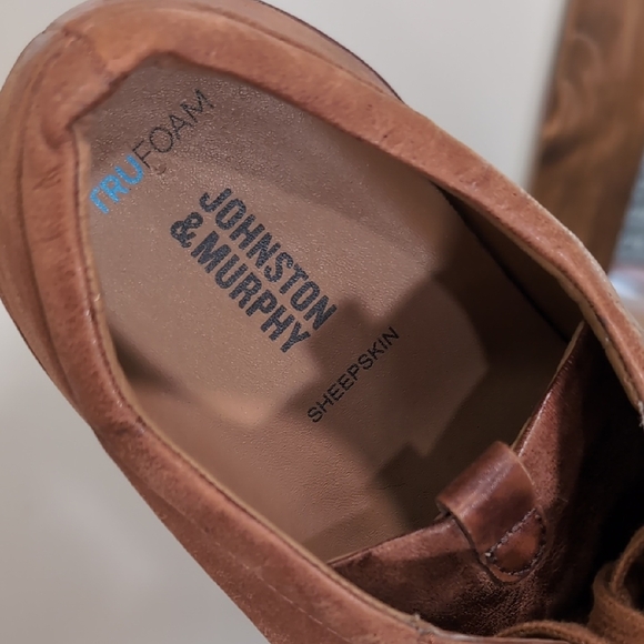 👞 Johnston & Murphy Men's Brown Leather Sneakers - Picture 2 of 10